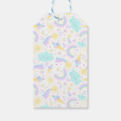 3e étiquette cadeau d'anniversaire avec une licorn (Dos)