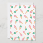 3e fête d'anniversaire | invitation à la crème gla (Dos)