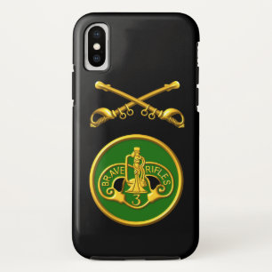 3e Gepantserde Cavalerie Regiment “Brave Rifles” iPhone X Hoesje