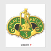 3e gepantserde cavalerie sticker (Vel)