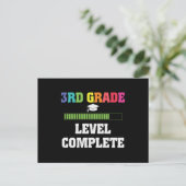 3e graad Complete Kind Terug naar schoolgamer Briefkaart (Staand voorkant)