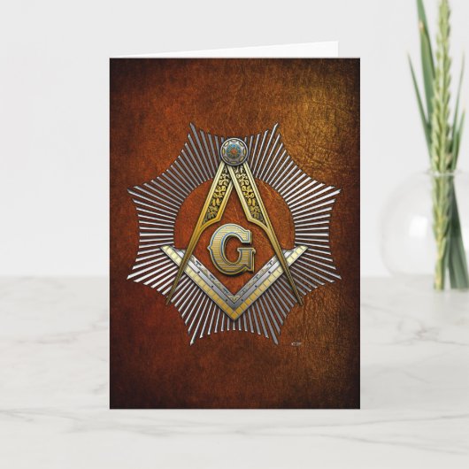 3e graad: Master Mason Kaart (Voorkant)