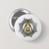 3e graad: Master Mason Ronde Button 5,7 Cm (Voorkant /achterkant)