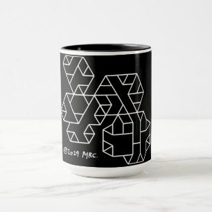 3e graad Vertices Geek Mok zwart