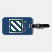3e Infanteriedivisie Bagagelabel (Voorkant horizontaal)