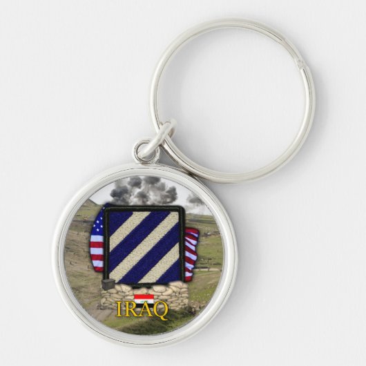 3e infanteriedivisie irak oorlogsveteranen veteran sleutelhanger (Voorkant)