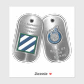 3e Infanteriedivisie Vinyl Auto Sticker (Vel)