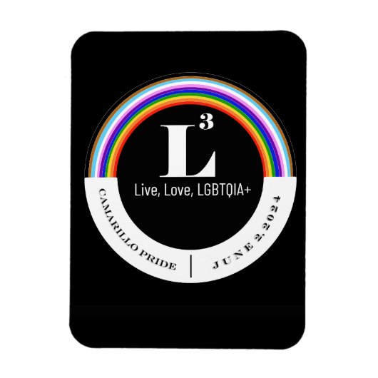 3e jaarlijkse Camarillo Pride magneet (Verticaal)