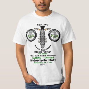 3e jaarlijkse KLR Rally 2011 +Group logo's alleen  T-shirt