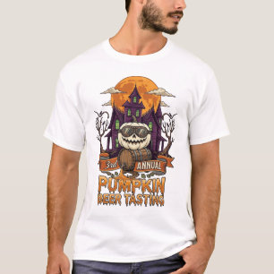 3e jaarlijkse pompoenbierproeverij Halloween Gehei T-shirt