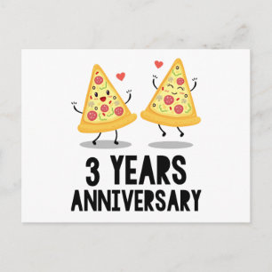 3e jubileum 3 jaar briefkaart
