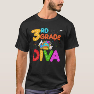 3e klas Diva Eerste Dag van de School T-shirt