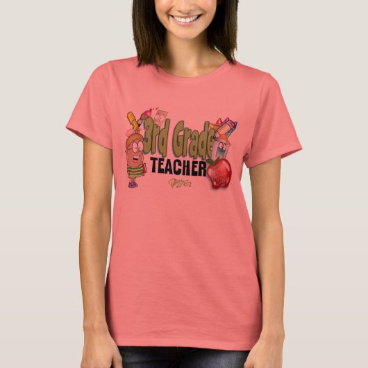 3e klas docent t-shirt (Voorkant)