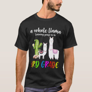 3e klas lama cactus student terug naar school t-shirt