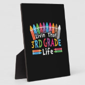 3e klas leraar die leven in de derde klas fotoplaat (Zijkant)