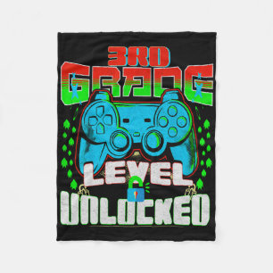 3e klas niveau ontgrendeld videogame Byck naar sch Fleece Deken