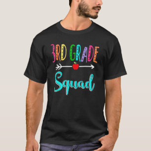 3e klas squad derde leraar studententeam terug naa t-shirt