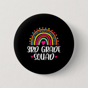 3e klas squad Rainbow Terug naar school Teacher Ki Ronde Button 5,7 Cm