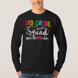 3e klas squad terug naar school derde klas leraar t-shirt