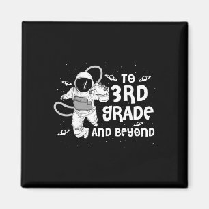3e klas T-shirt Terug naar School Spaceman Space L Magneet