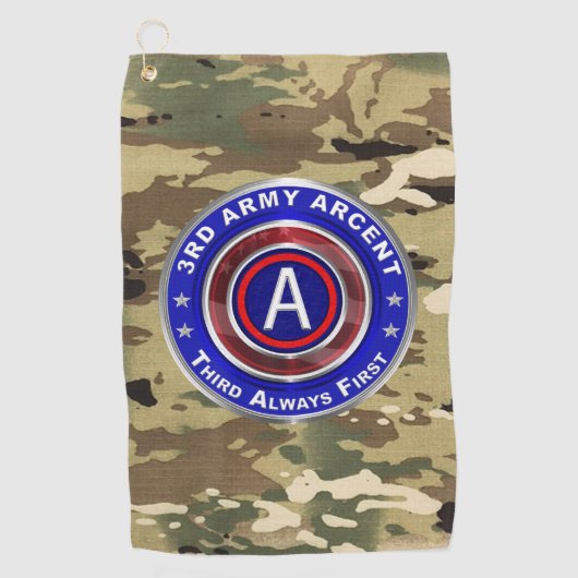 3e Leger ARCENT Golfhanddoek (Voorkant)