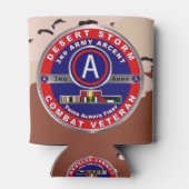 3e Leger Desert Storm Veteraan Blikjeskoeler (Achterkant)