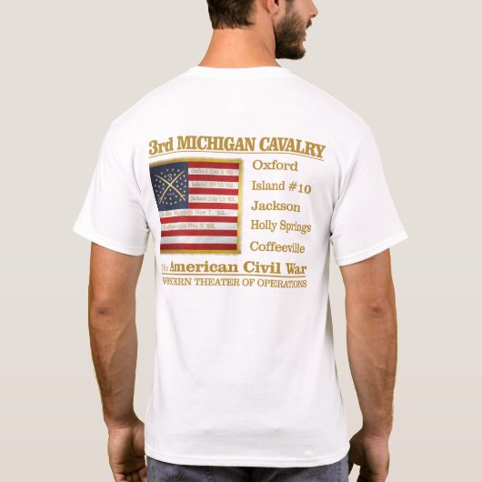 3e Michigan Cavalry (BH) T-Shirt (Achterkant)