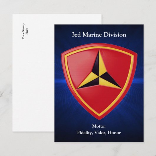 3e mrt. Div Briefkaart (Voorkant / Achterkant)