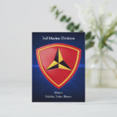 3e mrt. Div Briefkaart (Staand voorkant)