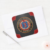 3e MSOB [3D] Vierkante Sticker (Envelop)