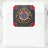 3e MSOB [3D] Vierkante Sticker (Tas)