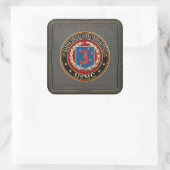 3e MSOB [3D] Vierkante Sticker (Tas)