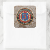 3e MSOB [3D] Vierkante Sticker (Tas)