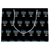 3e nuit d'Hanoukka Parties scintillant grand sac c (Devant)