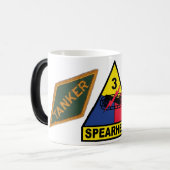 3e pantserdivisie Kleurverandering tanker Mok (Voorkant links)