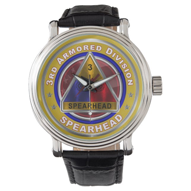 3e pantserdivisie "Spearhead" Horloge (Voorkant)