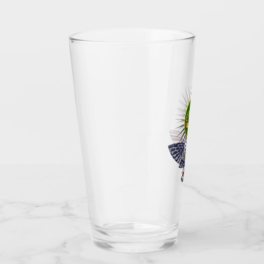 3e Pantsergrot Regiment Custom Eagle Glass Cup Glas (Rechts)