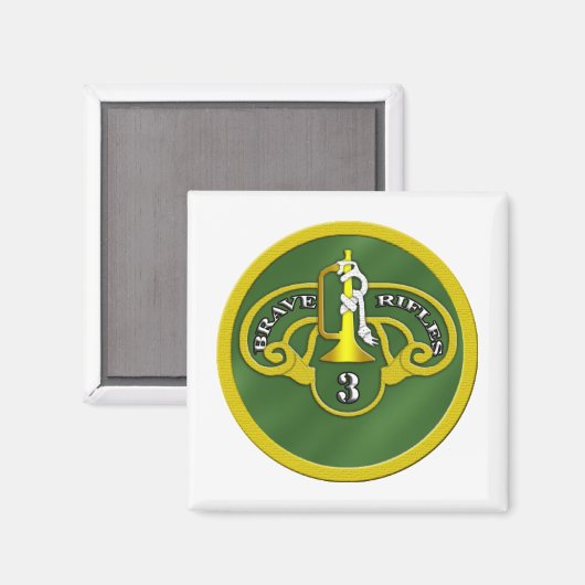 3e Pantserregiment Calvarieberg Magneet (Voorkant / Achterkant)