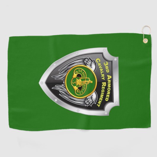 3e Pantserregiment Custom Shield Golfhanddoek (Horizontaal)