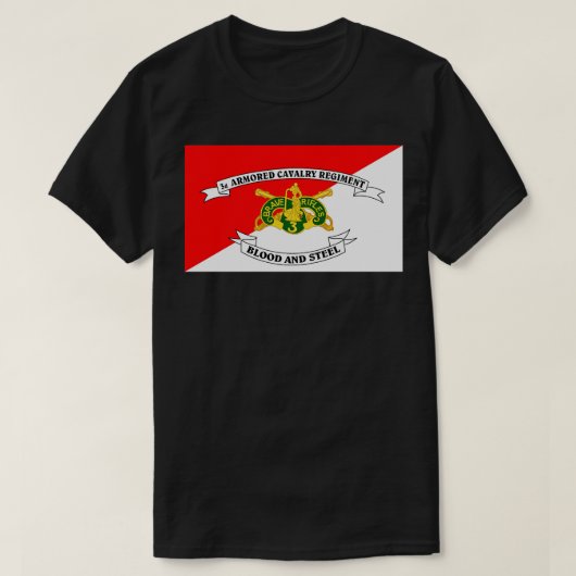 3e Pantserregiment kleuren T-shirt (Design voorkant)