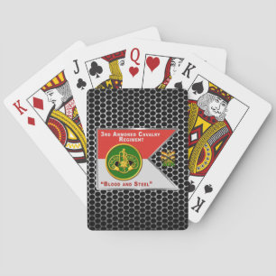3e Pantserregiment van de cavalerie Guidon Pokerkaarten