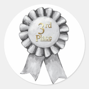 3e plaats lint Stickers