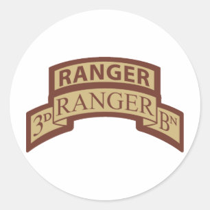 3e Ranger BN, Ranger Tab, Woestijn Ronde Sticker