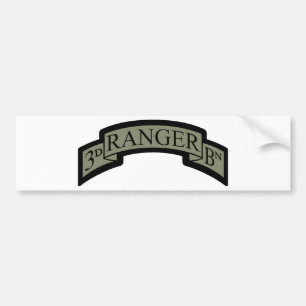 3e Ranger Bn Scroll, ACU Bumpersticker