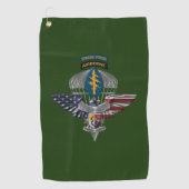 3e speciale exploitatiegroep airborne Eagle Golfhanddoek (Voorkant)