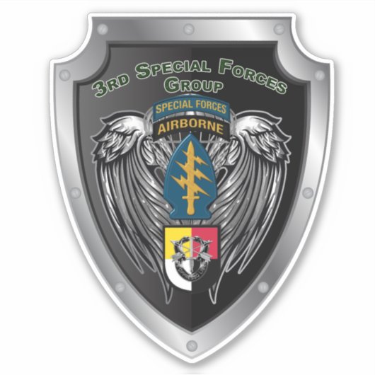 3e speciale-exploitatiegroep — Airborne Sticker (Voorkant)