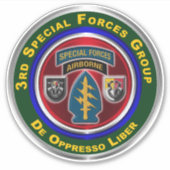 3e speciale exploitatiegroep Vinylauto Sticker (Voorkant)