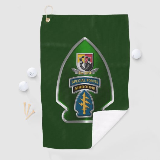 3e speciale groep van de strijdkrachten Golf Towel Golfhanddoek (Insitu)
