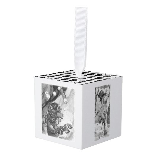 3e Tekenbalk van Unicorn Ornament (Voorkant hoekig)