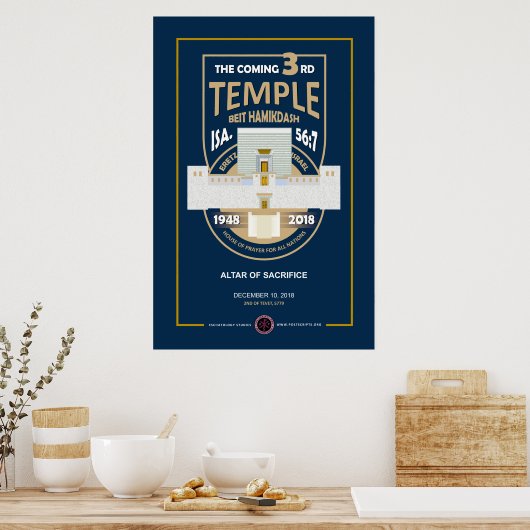 3e Tempel - Altaarinwijding Poster (Keuken)